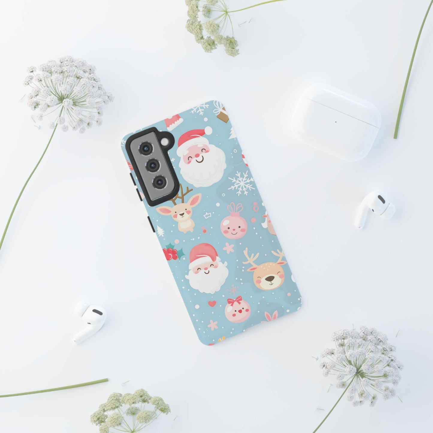 Pastel Santa Joy – Tough Glossy Samsung Galaxy Case