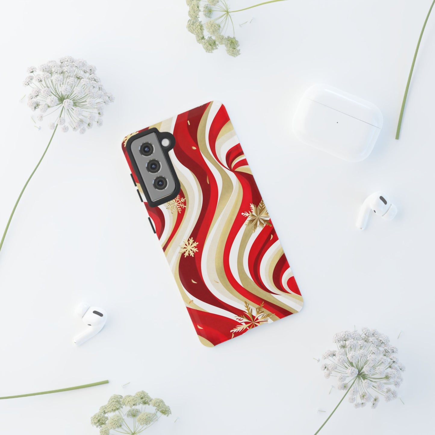 Peppermint Waves – Tough Glossy Samsung Galaxy Case