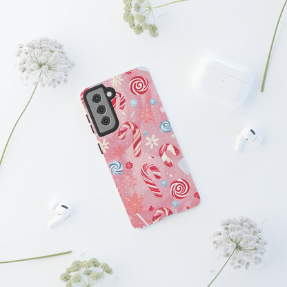 Candy Cane Swirl – Tough Glossy Samsung Galaxy Case