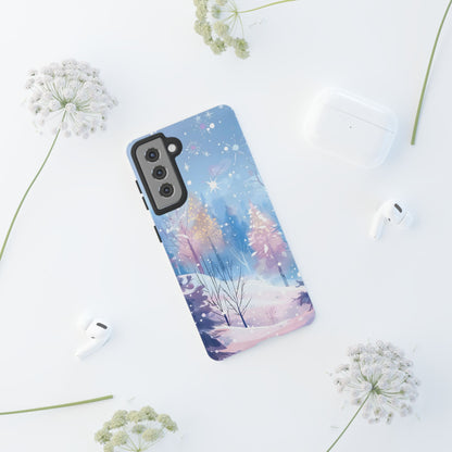 Frosted Winter Forest – Tough Glossy Samsung Galaxy Case