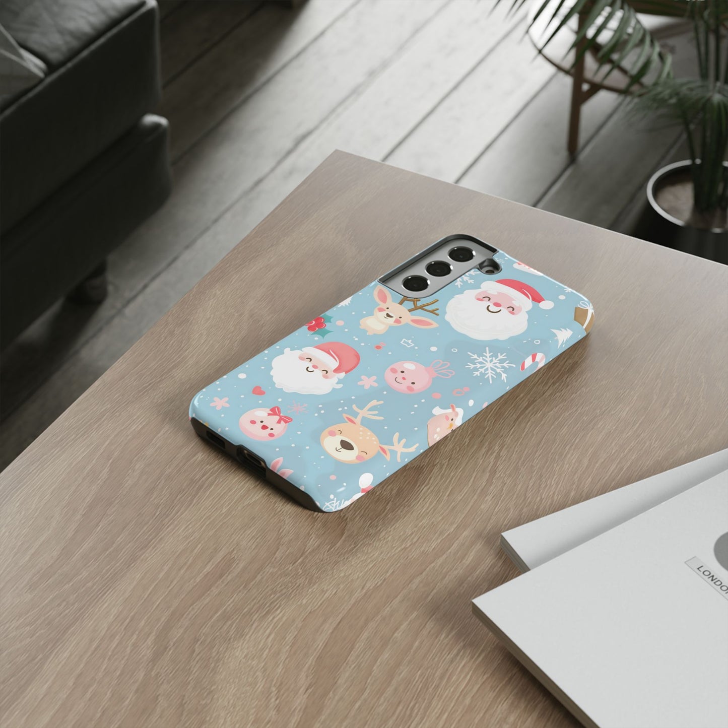 Pastel Santa Joy – Tough Glossy Samsung Galaxy Case