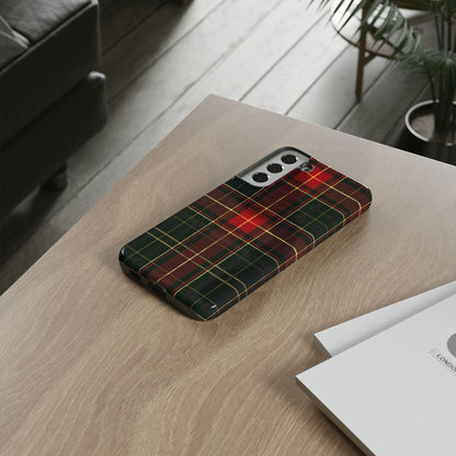 Classic Christmas Tartan – Tough Glossy Samsung Galaxy Case