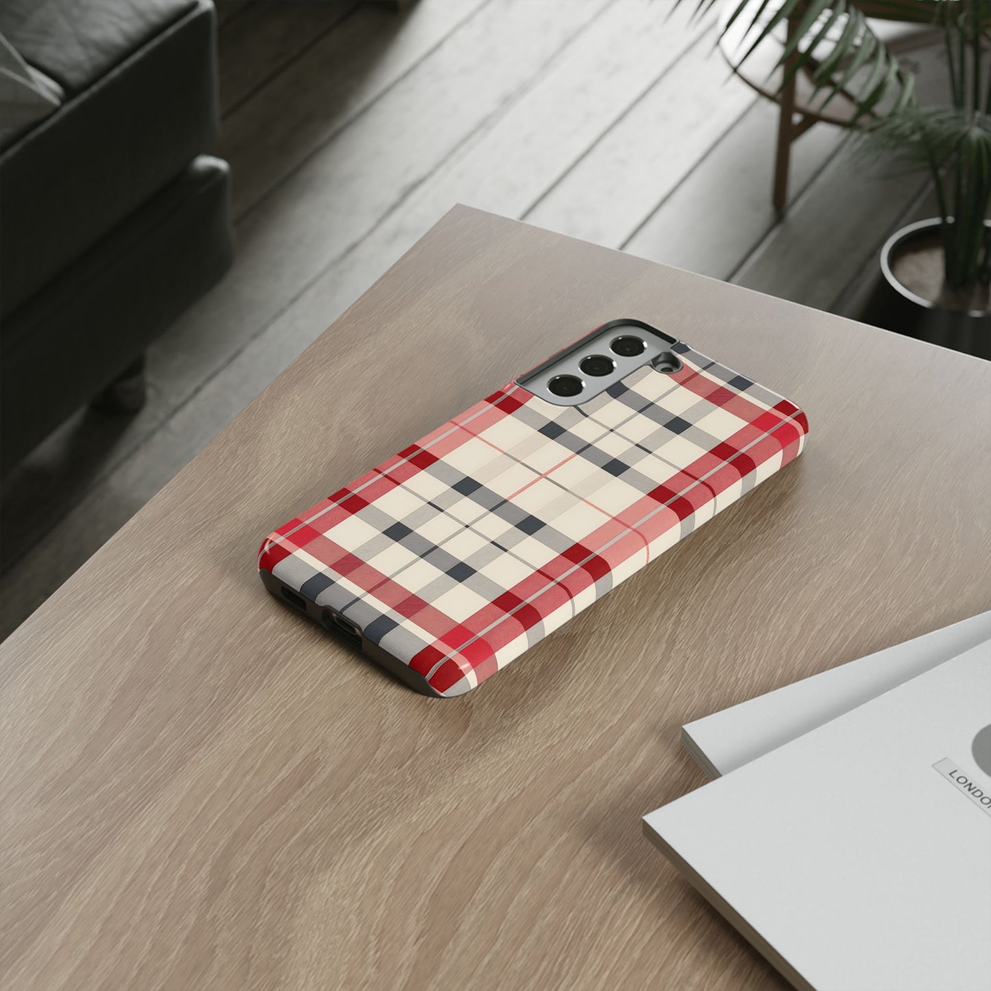 Winter Tartan Classic – Tough Glossy Samsung Galaxy Case