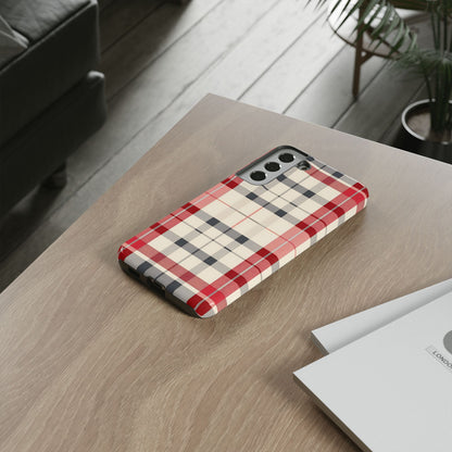 Winter Tartan Classic – Tough Glossy Samsung Galaxy Case