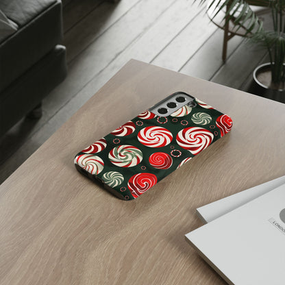 Peppermint Swirl Burst – Tough Glossy Samsung Galaxy Case