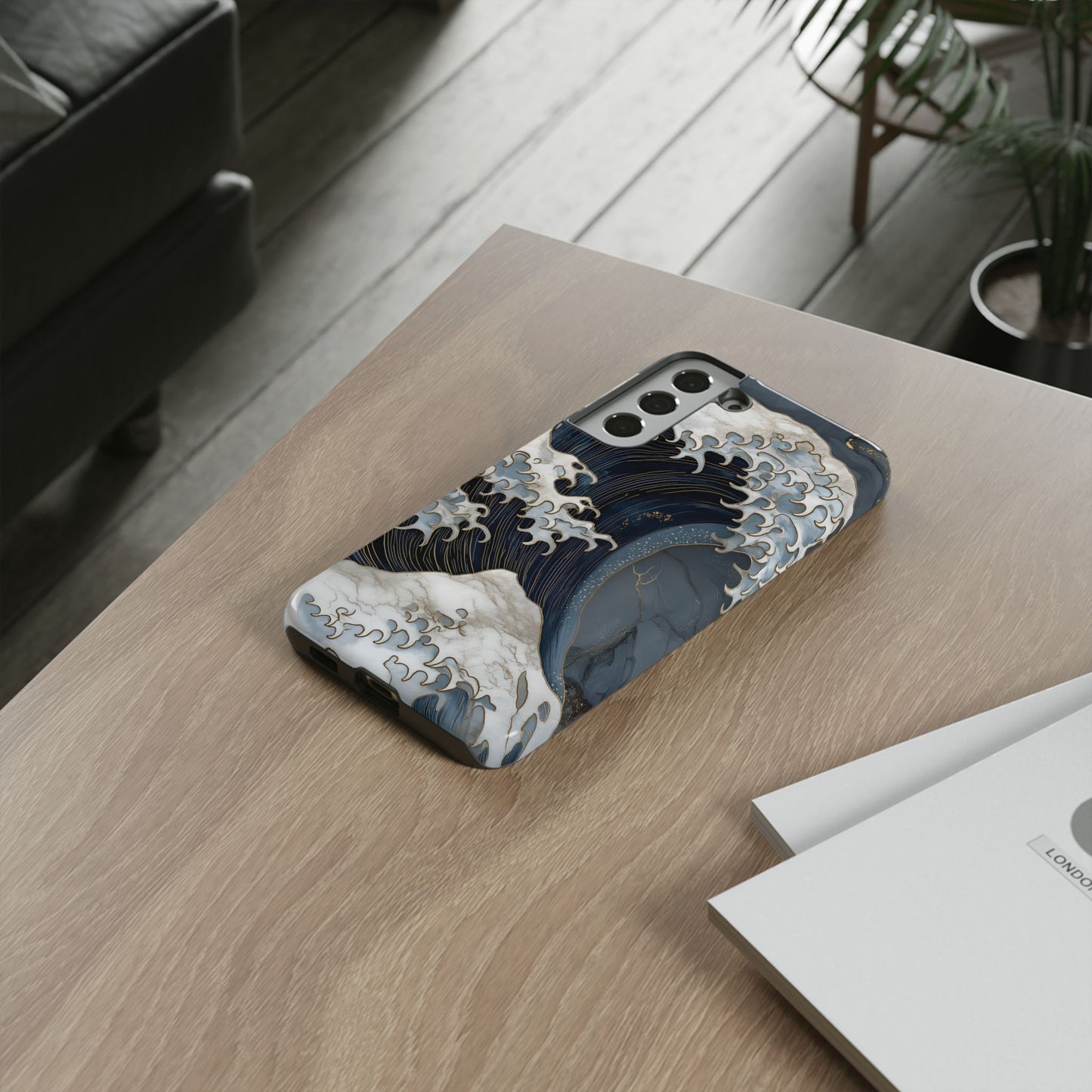 Golden Wave – Tough Glossy Samsung Case