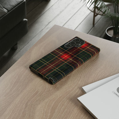 Classic Christmas Tartan – Tough Glossy Samsung Galaxy Case