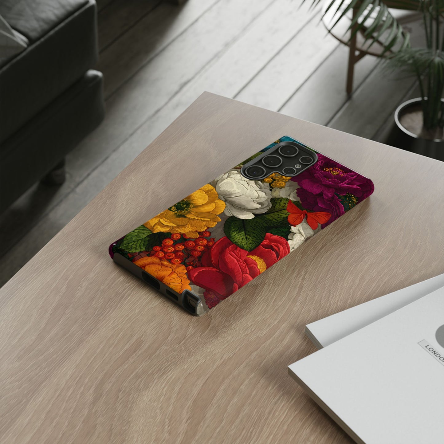 Midnight Bloom – Tough Glossy Samsung Galaxy Case