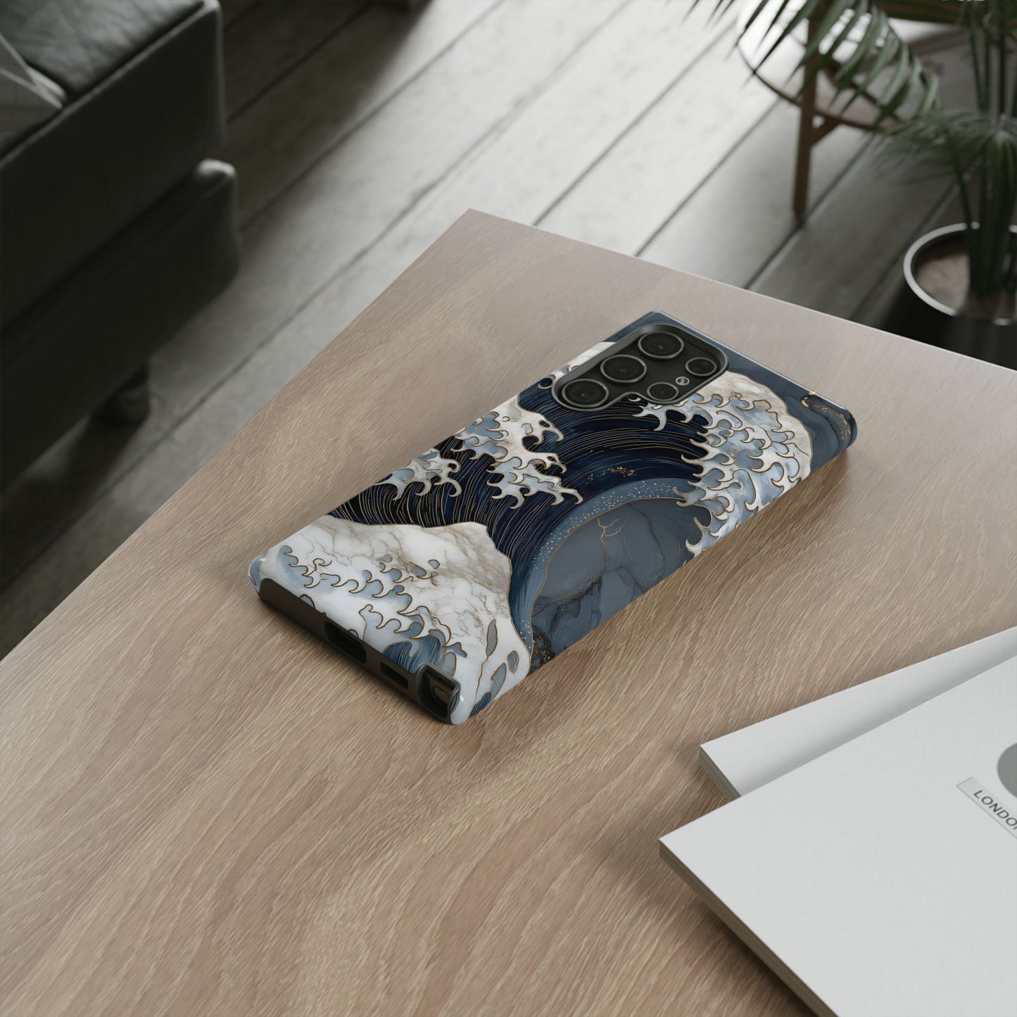Golden Wave – Tough Glossy Samsung Case