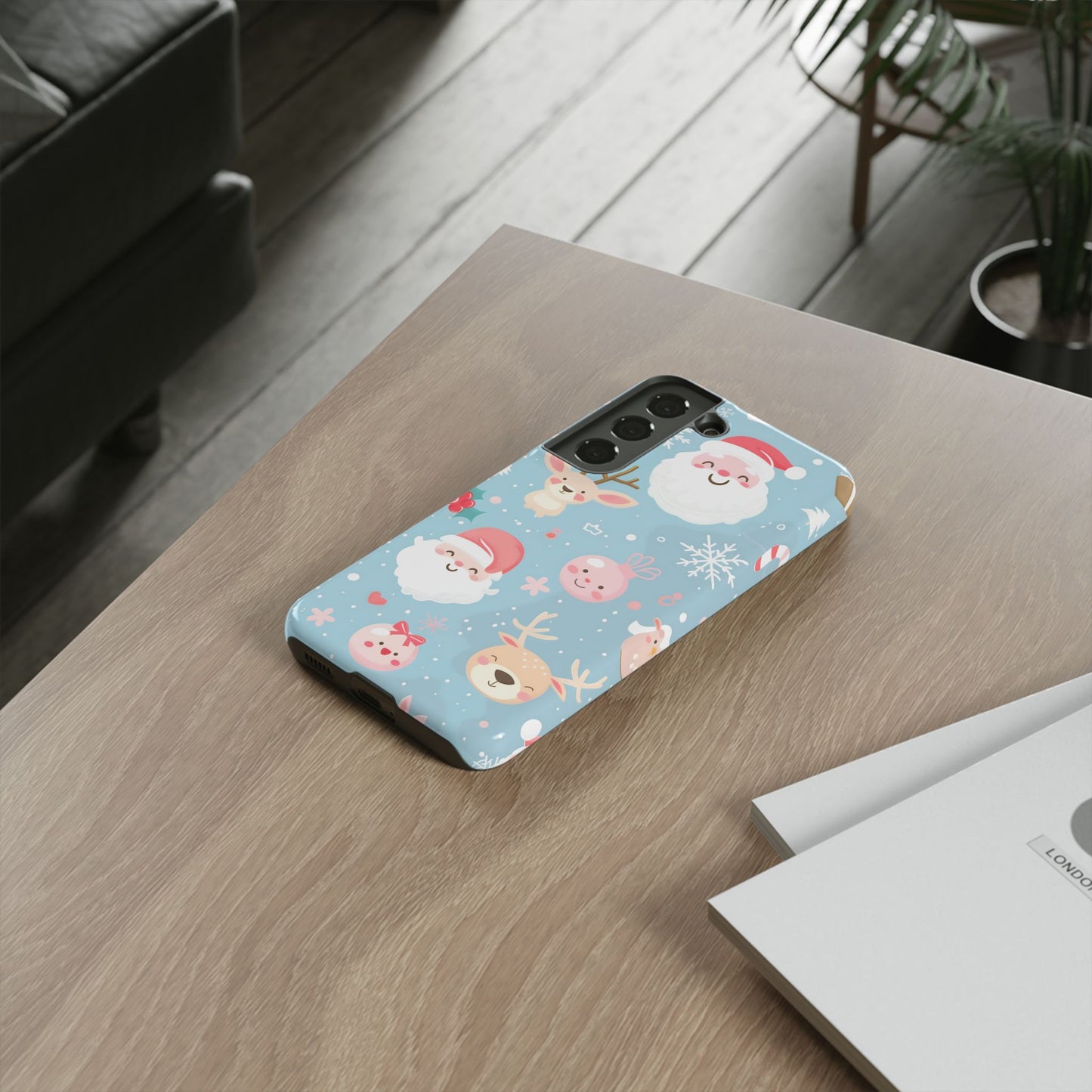 Pastel Santa Joy – Tough Glossy Samsung Galaxy Case