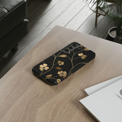 Golden Elegance – Tough Glossy Samsung Galaxy Case