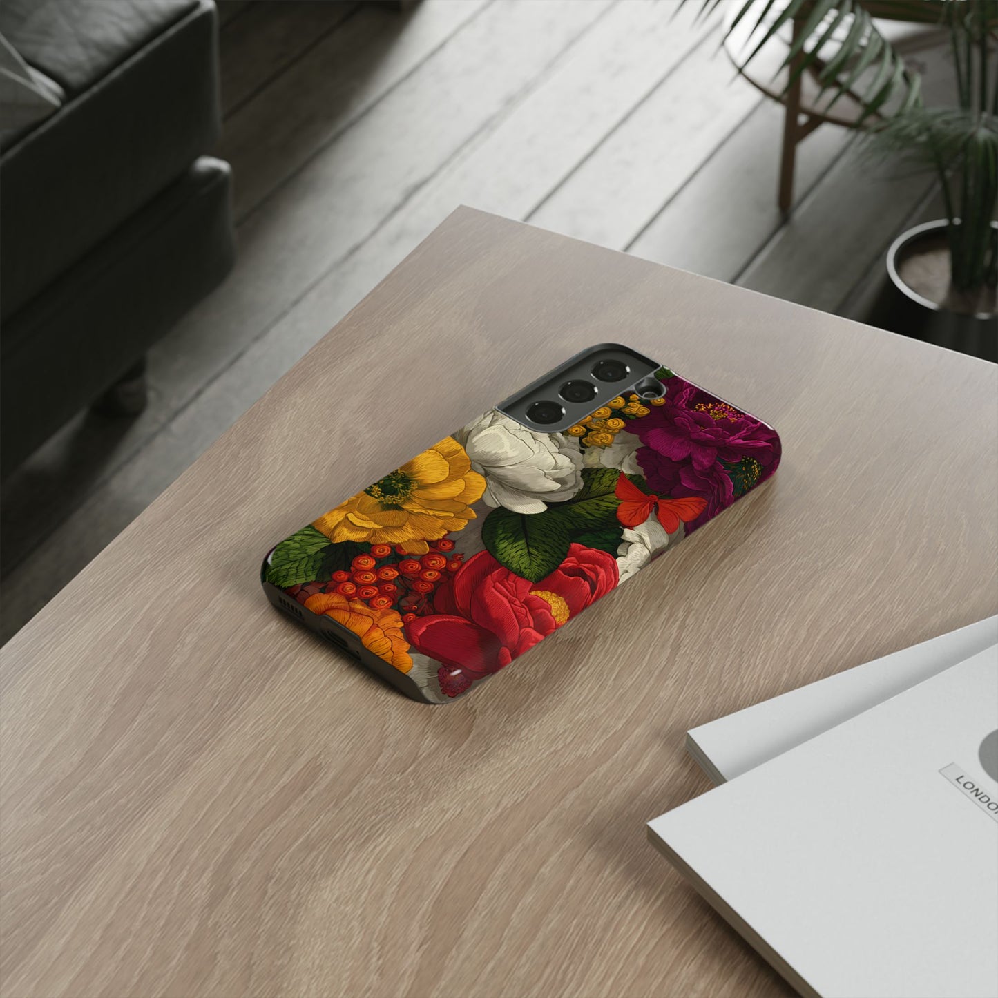 Midnight Bloom – Tough Glossy Samsung Galaxy Case