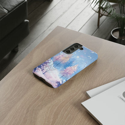 Frosted Winter Forest – Tough Glossy Samsung Galaxy Case