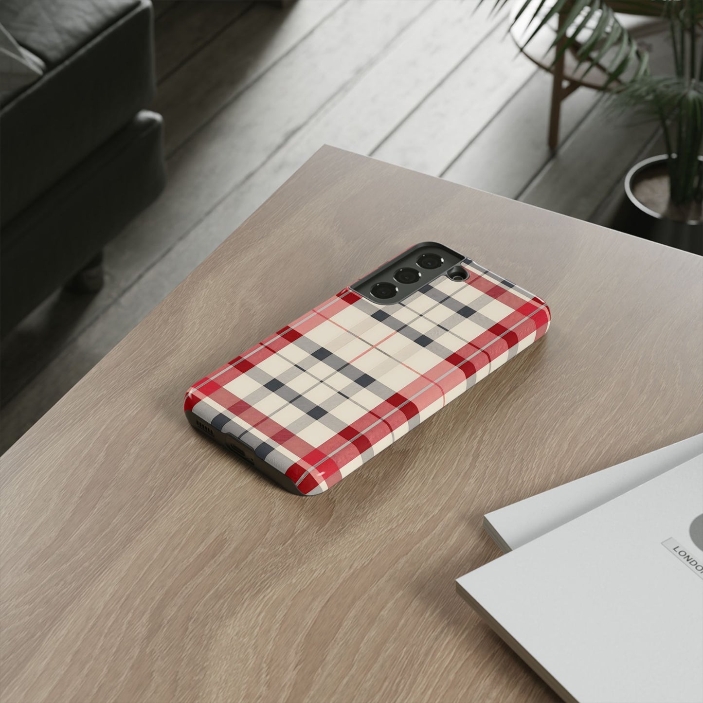 Winter Tartan Classic – Tough Glossy Samsung Galaxy Case