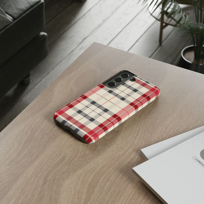 Winter Tartan Classic – Tough Glossy Samsung Galaxy Case