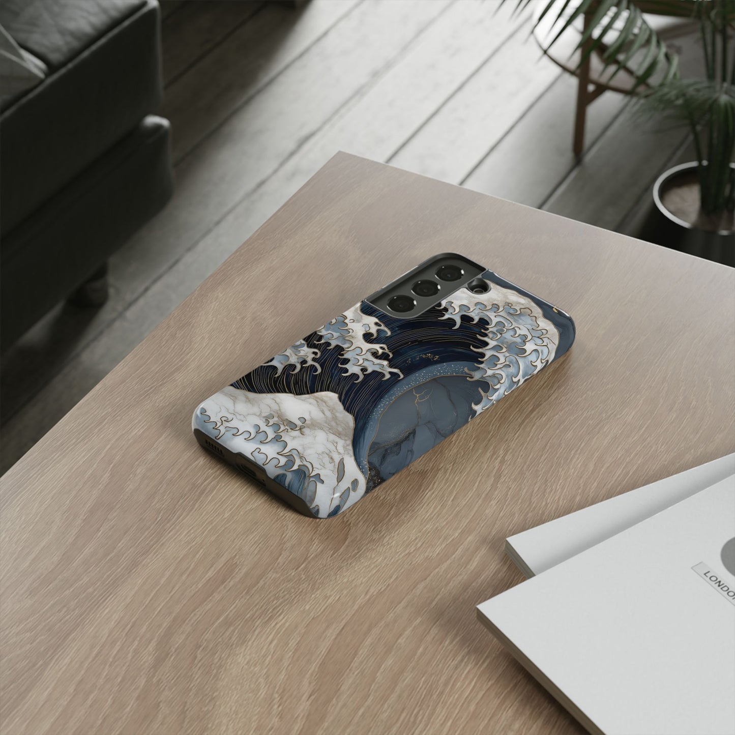Golden Wave – Tough Glossy Samsung Case