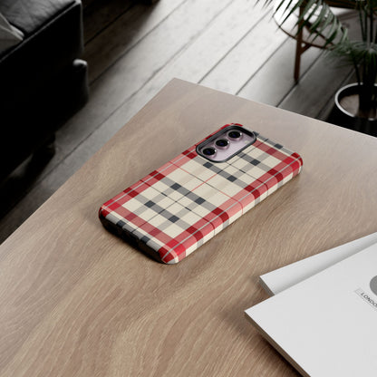 Winter Tartan Classic – Tough Glossy Samsung Galaxy Case