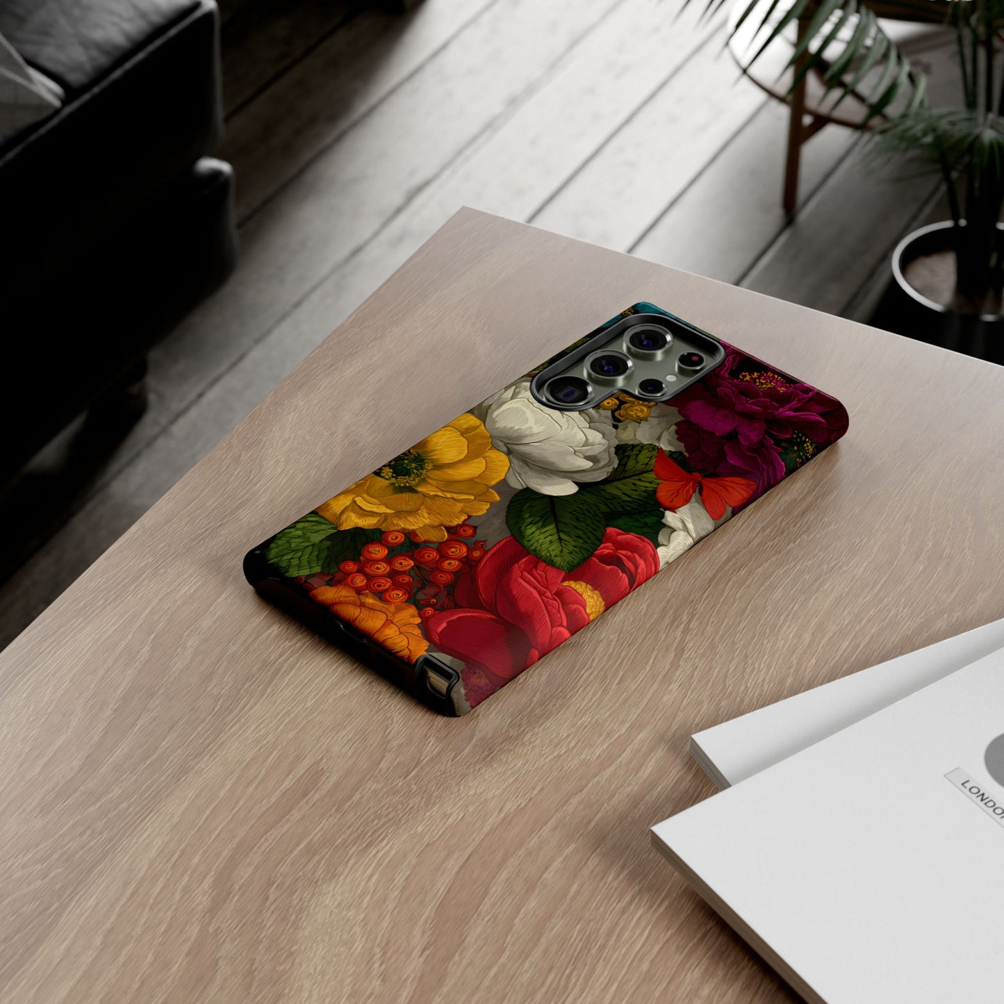 Midnight Bloom – Tough Glossy Samsung Galaxy Case