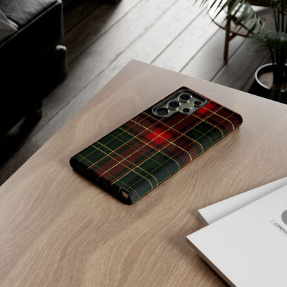 Classic Christmas Tartan – Tough Glossy Samsung Galaxy Case