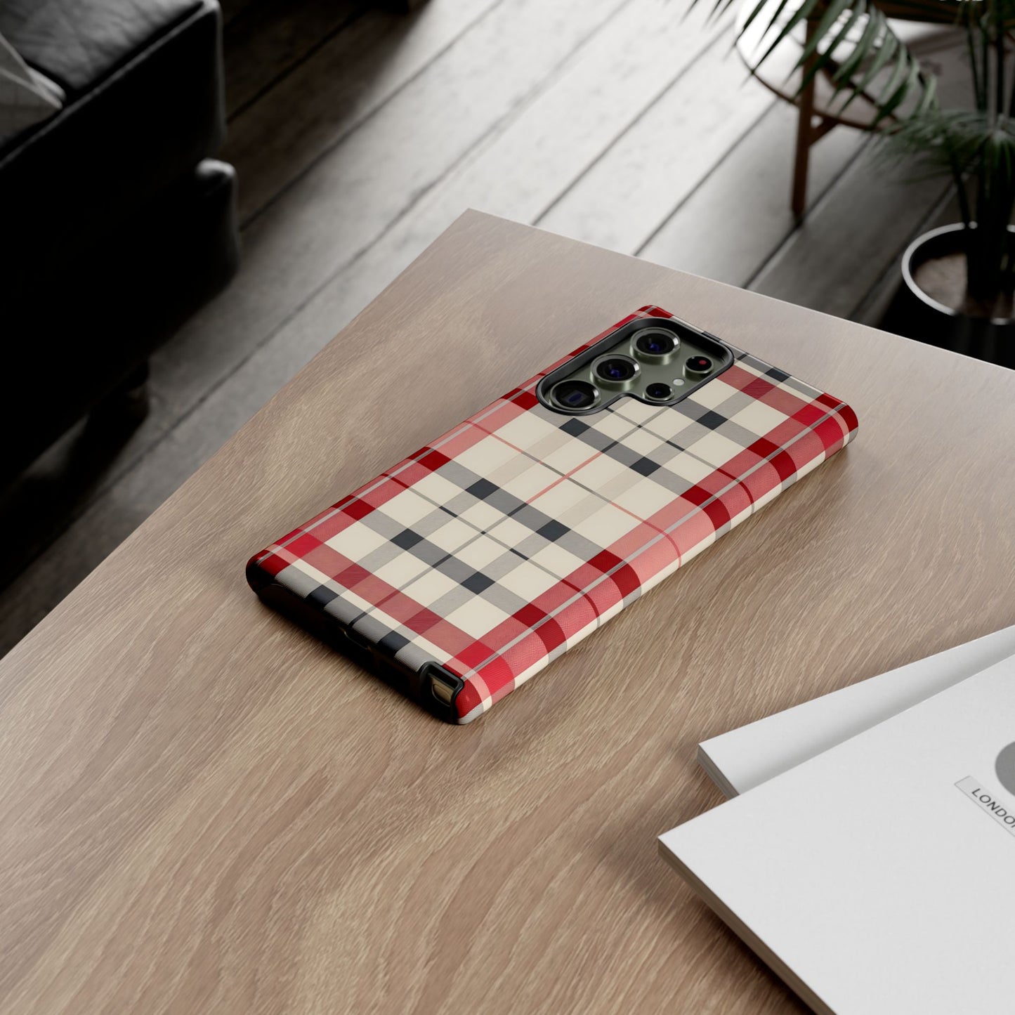 Winter Tartan Classic – Tough Glossy Samsung Galaxy Case