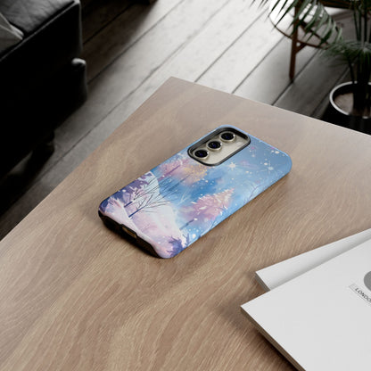 Frosted Winter Forest – Tough Glossy Samsung Galaxy Case
