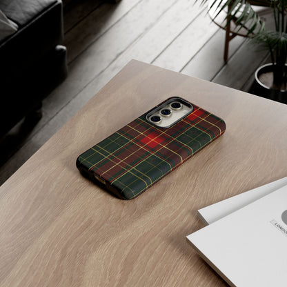 Classic Christmas Tartan – Tough Glossy Samsung Galaxy Case