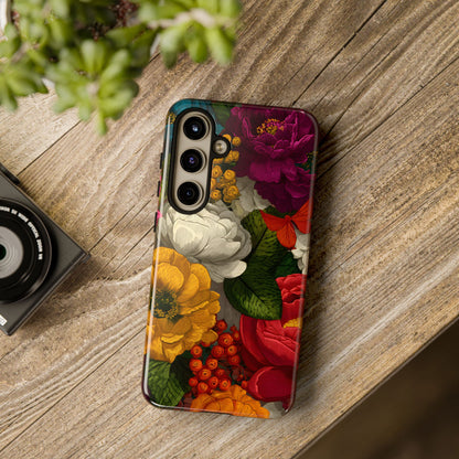 Midnight Bloom – Tough Glossy Samsung Galaxy Case