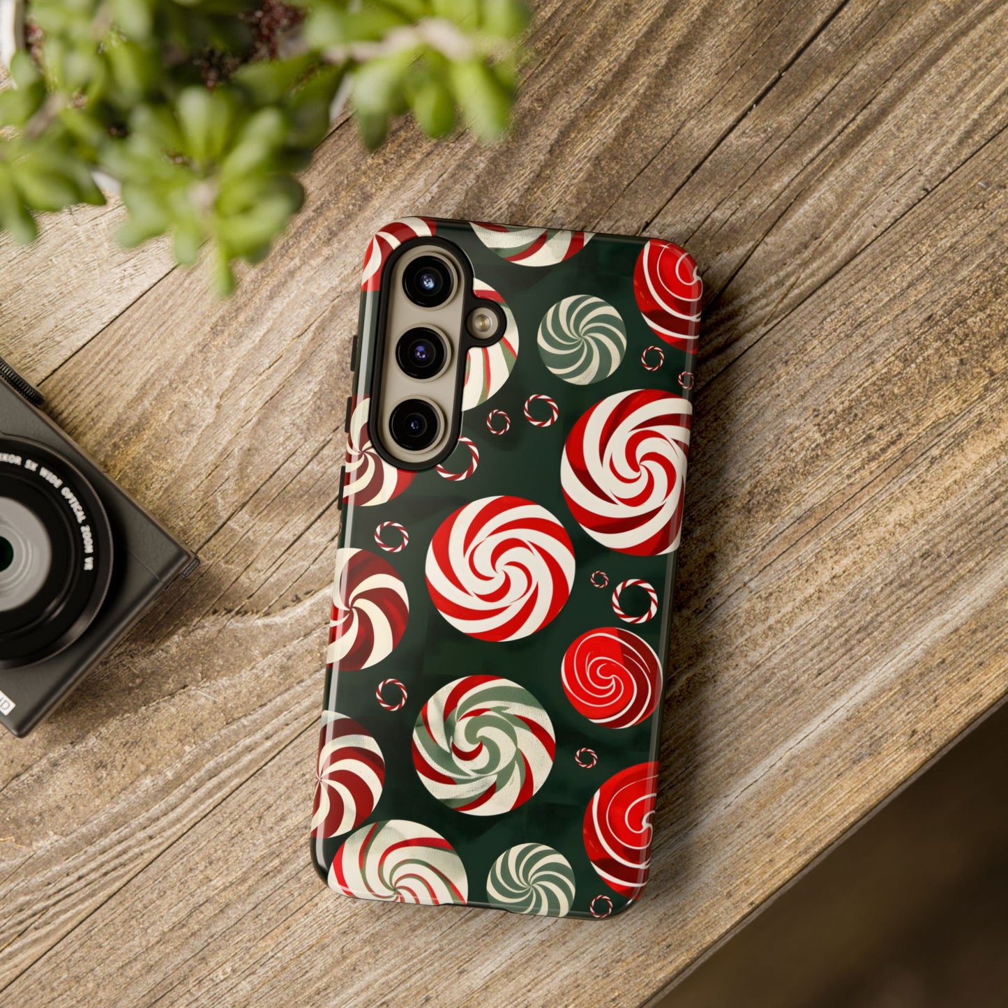 Peppermint Swirl Burst – Tough Glossy Samsung Galaxy Case