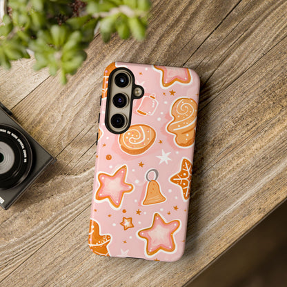 Gingerbread Sweet Stars – Tough Glossy Samsung Galaxy Case