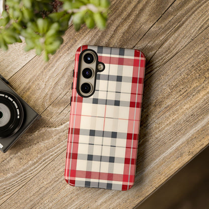 Winter Tartan Classic – Tough Glossy Samsung Galaxy Case