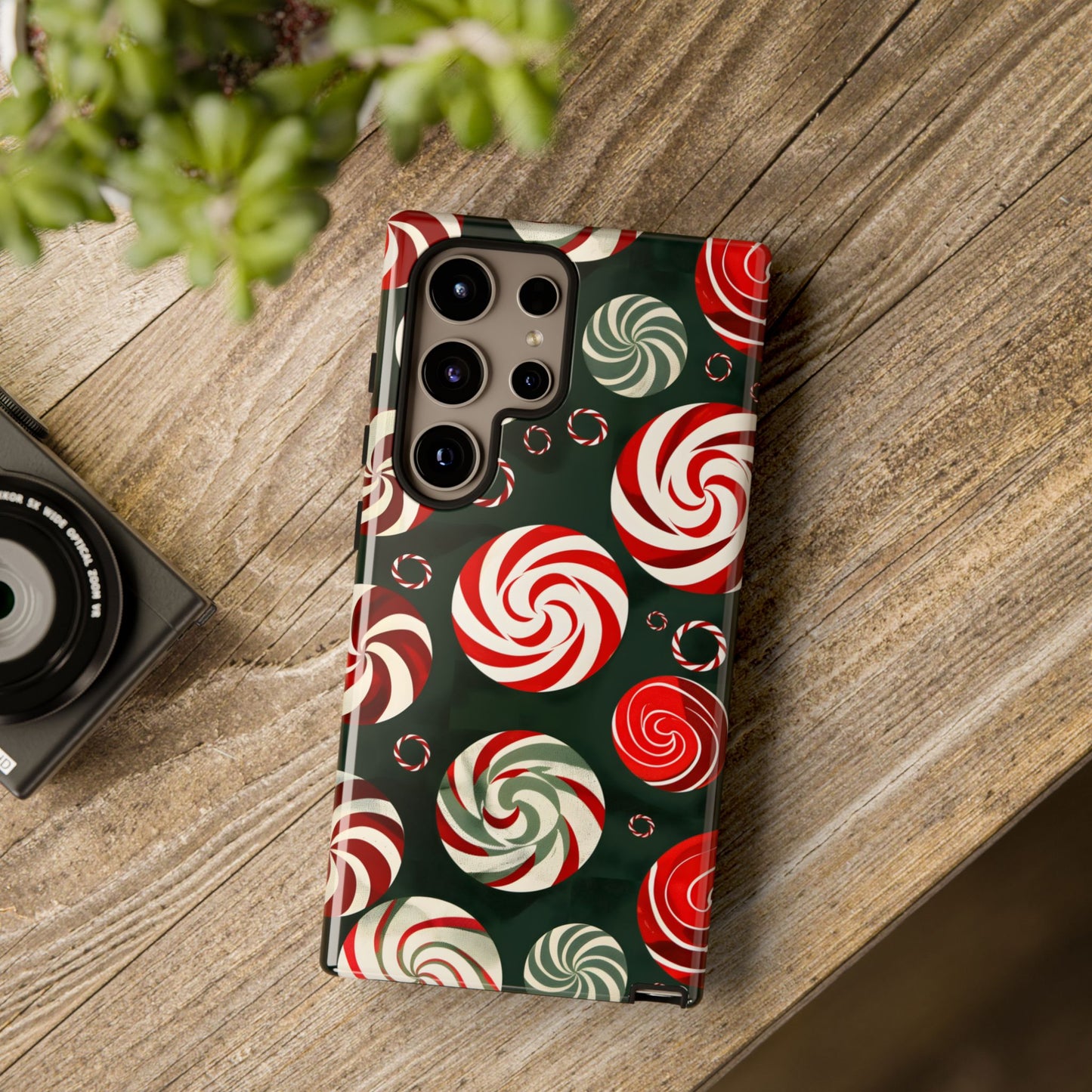 Peppermint Swirl Burst – Tough Glossy Samsung Galaxy Case