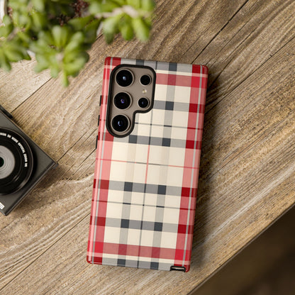 Winter Tartan Classic – Tough Glossy Samsung Galaxy Case