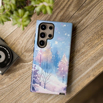 Frosted Winter Forest – Tough Glossy Samsung Galaxy Case