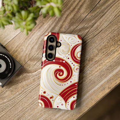 Golden Candy Swirl – Tough Glossy Samsung Galaxy Case