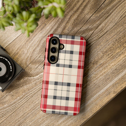 Winter Tartan Classic – Tough Glossy Samsung Galaxy Case
