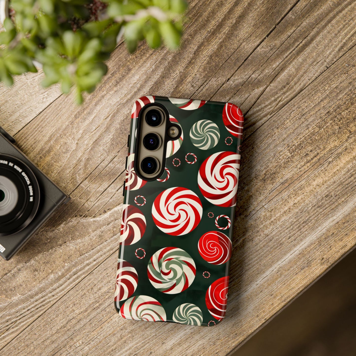 Peppermint Swirl Burst – Tough Glossy Samsung Galaxy Case
