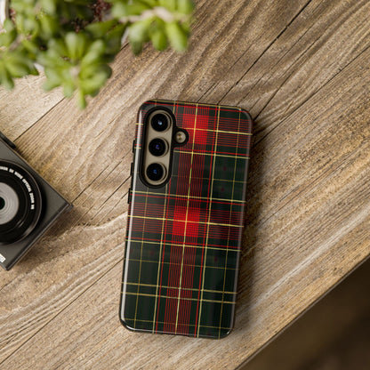 Classic Christmas Tartan – Tough Glossy Samsung Galaxy Case