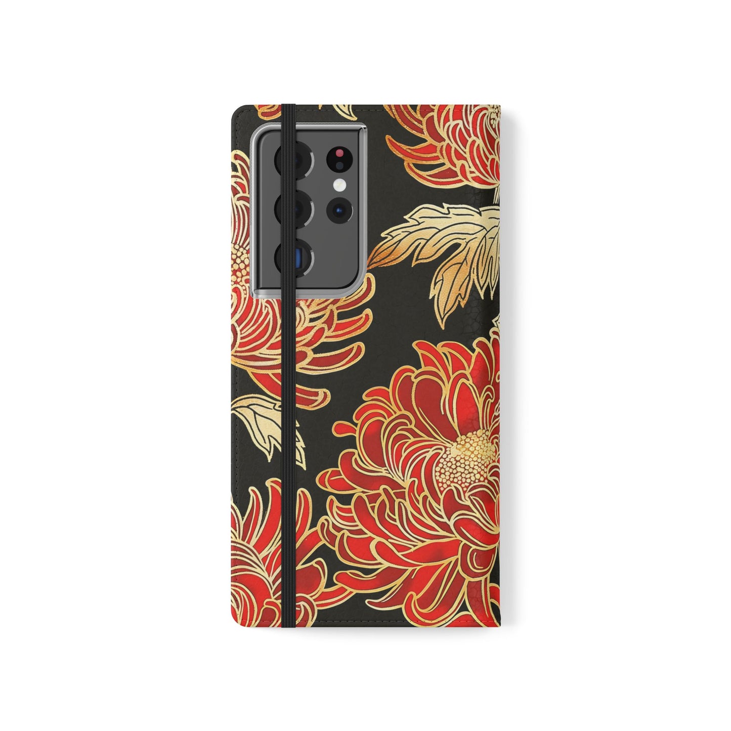 Ember Petals – Vegan Leather Wallet Samsung Case