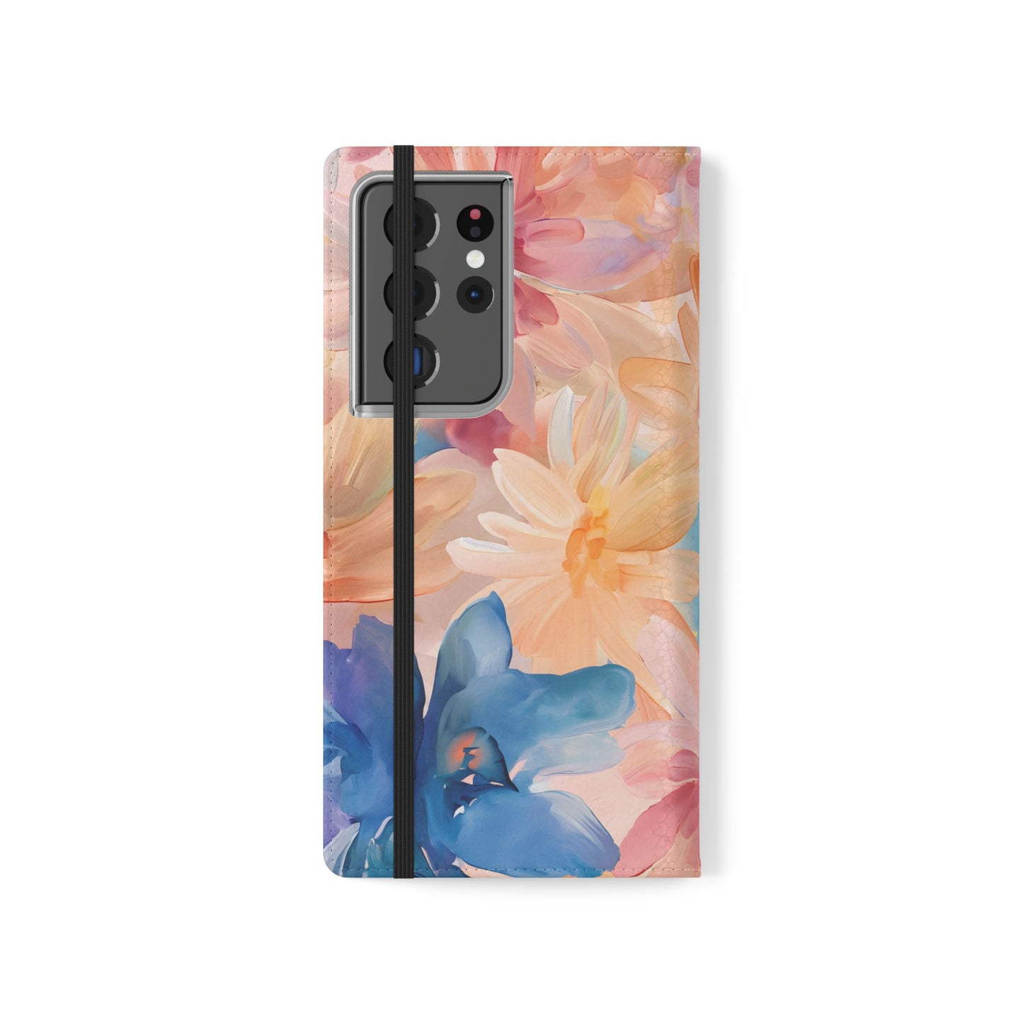 Radiant Bloom – Vegan Leather Wallet Samsung Case