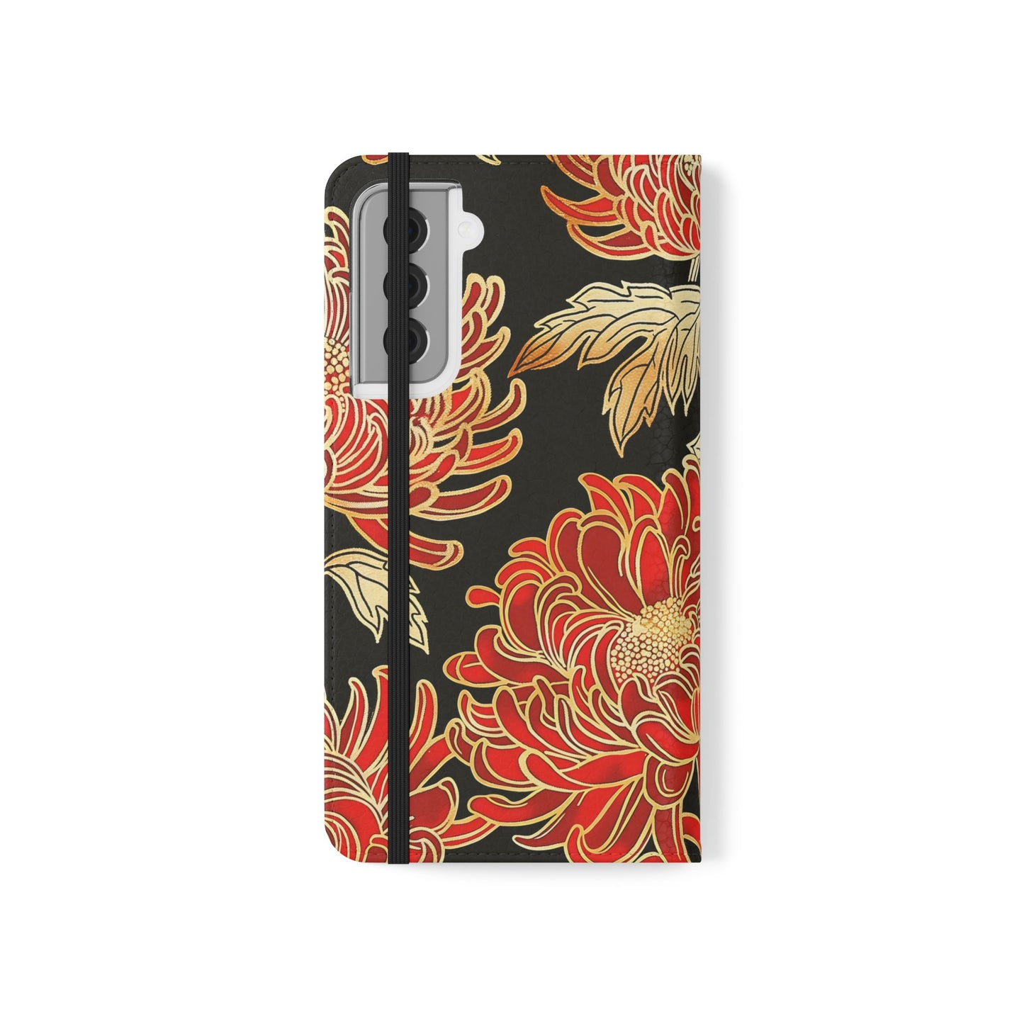 Ember Petals – Vegan Leather Wallet Samsung Case