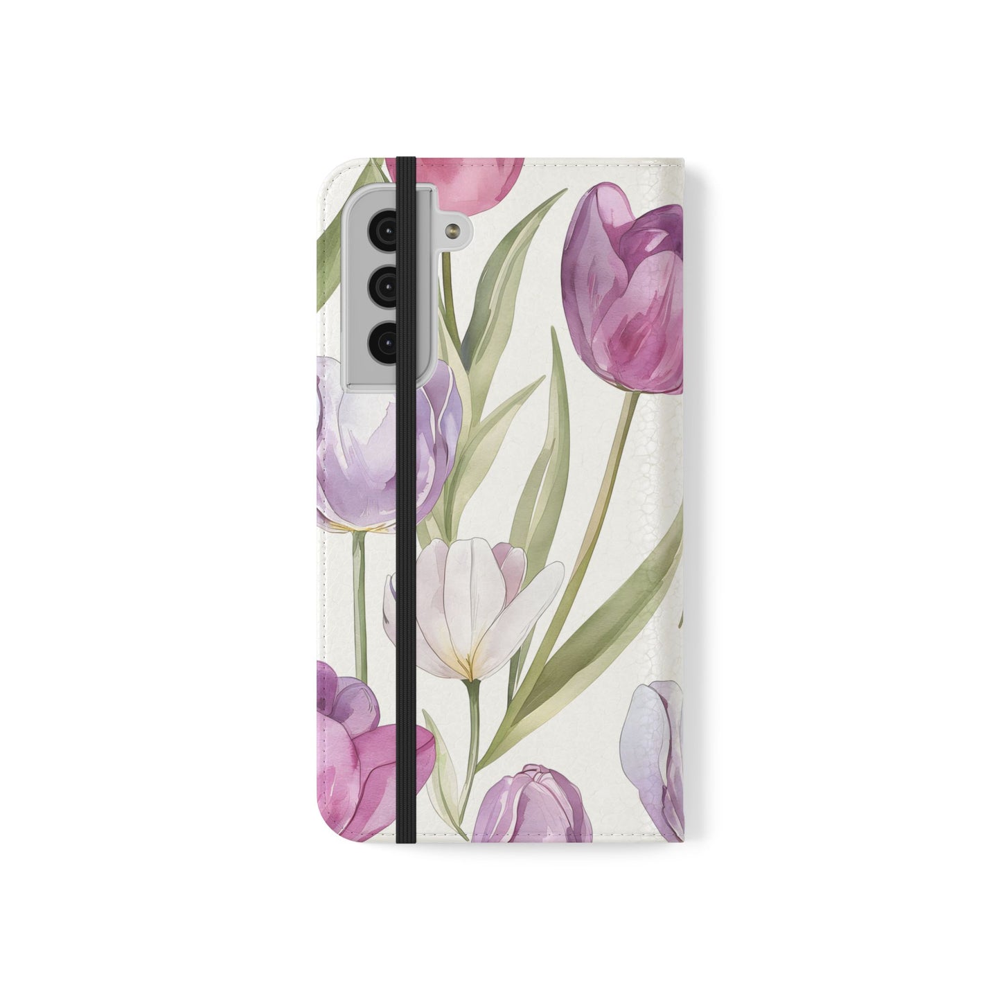 Tulip Serenade – Vegan Leather Wallet Samsung Case