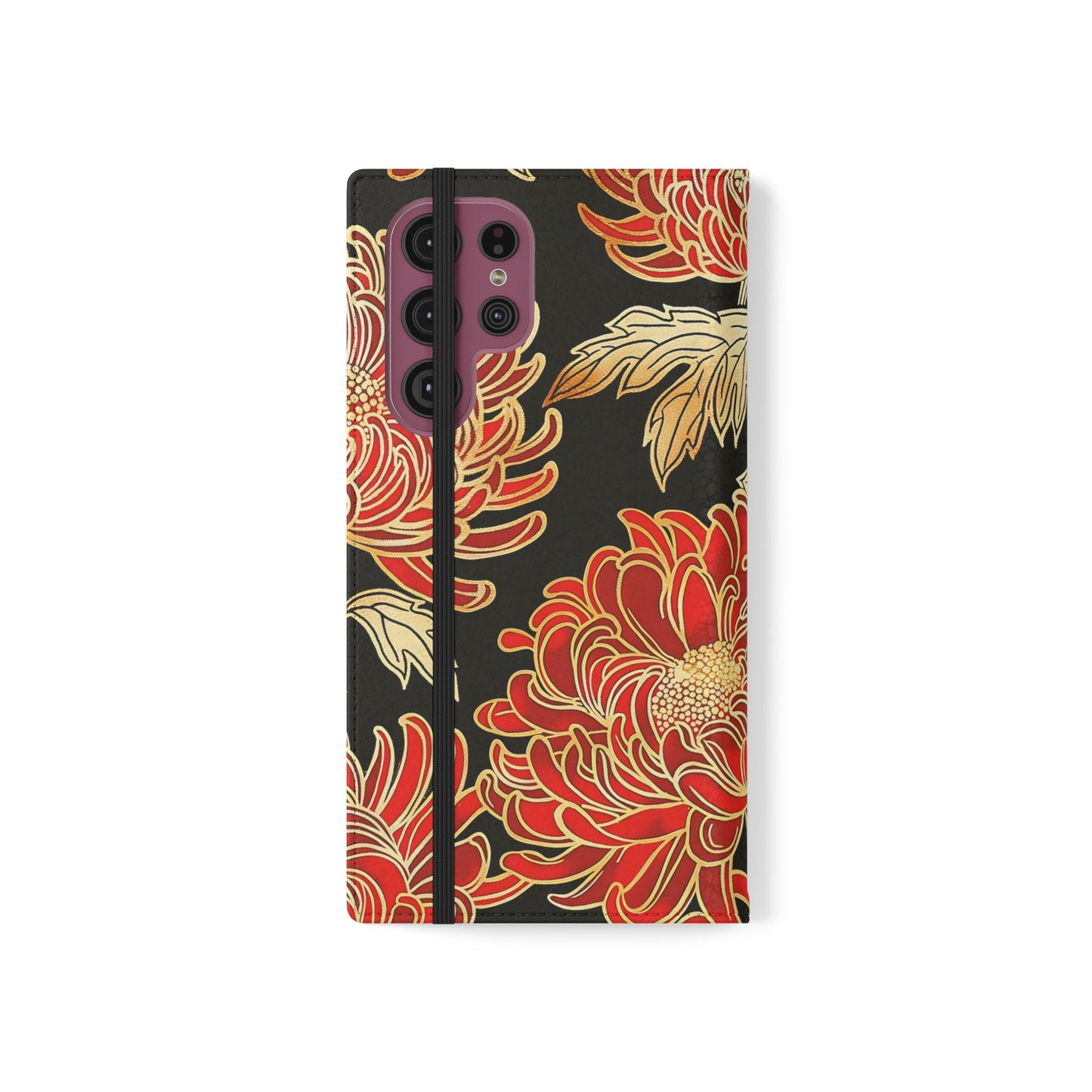 Ember Petals – Vegan Leather Wallet Samsung Case