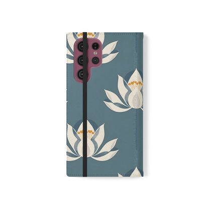 Lotus Serenity – Vegan Leather Wallet Samsung Case