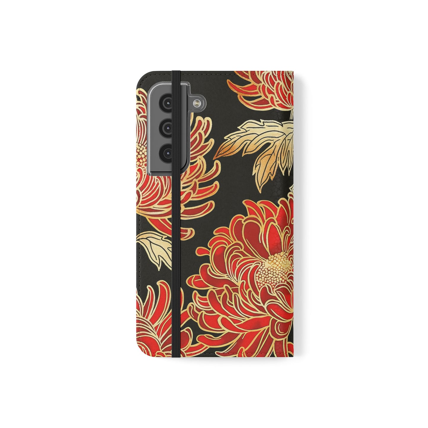 Ember Petals – Vegan Leather Wallet Samsung Case