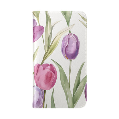 Tulip Serenade – Vegan Leather Wallet Samsung Case