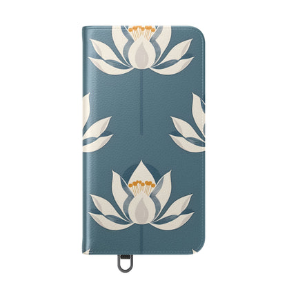 Lotus Serenity – Vegan Leather Wallet Samsung Case