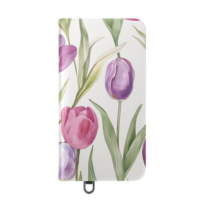 Tulip Serenade – Vegan Leather Wallet Samsung Case