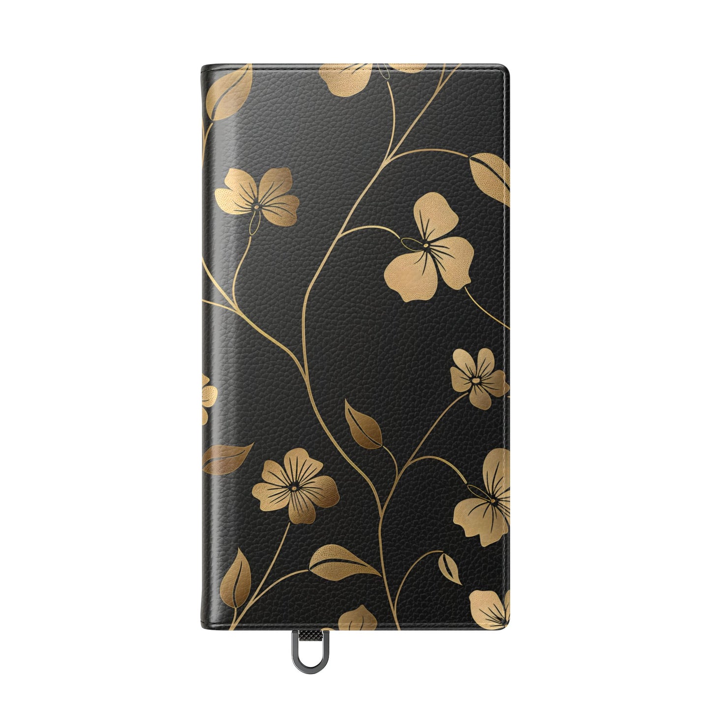 Golden Elegance – Samsung Vegan Leather Wallet Case