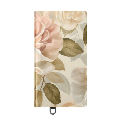 Soft Rose Elegance – Vegan Leather Wallet Samsung Case