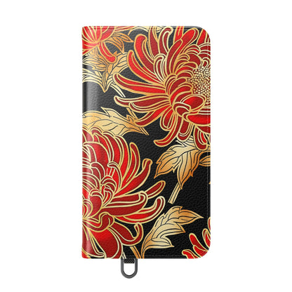 Ember Petals – Vegan Leather Wallet Samsung Case